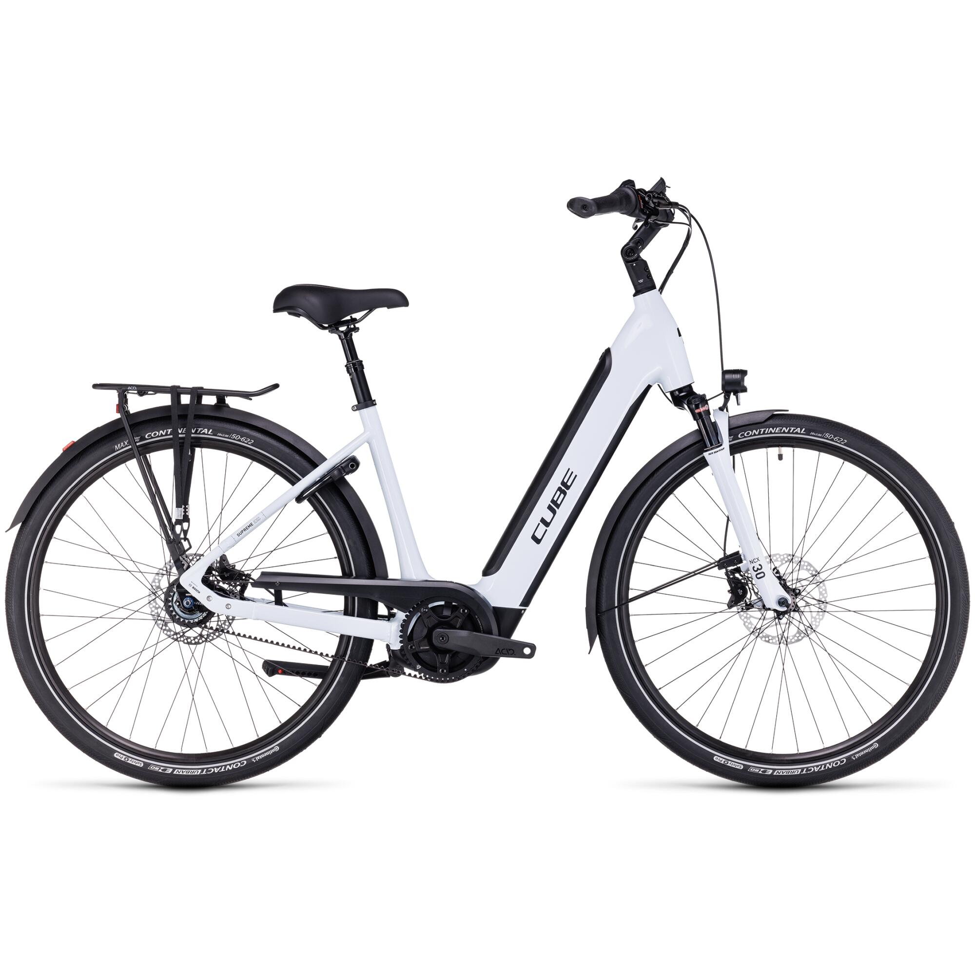 CUBE Supreme Hybrid EXC 625 flashwhite'n'black Easy Entry 2023